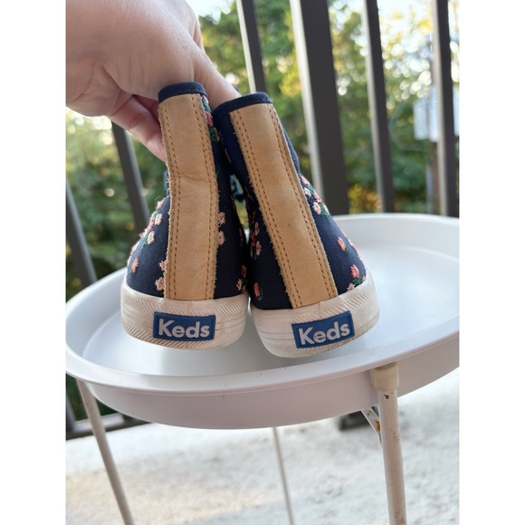 Keds x Rifle Paper Co Navy Blue Floral High Top Sneakers - Picture 6 of 6